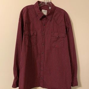 Roper Men’s Plaid Snap Front Shirt size XL